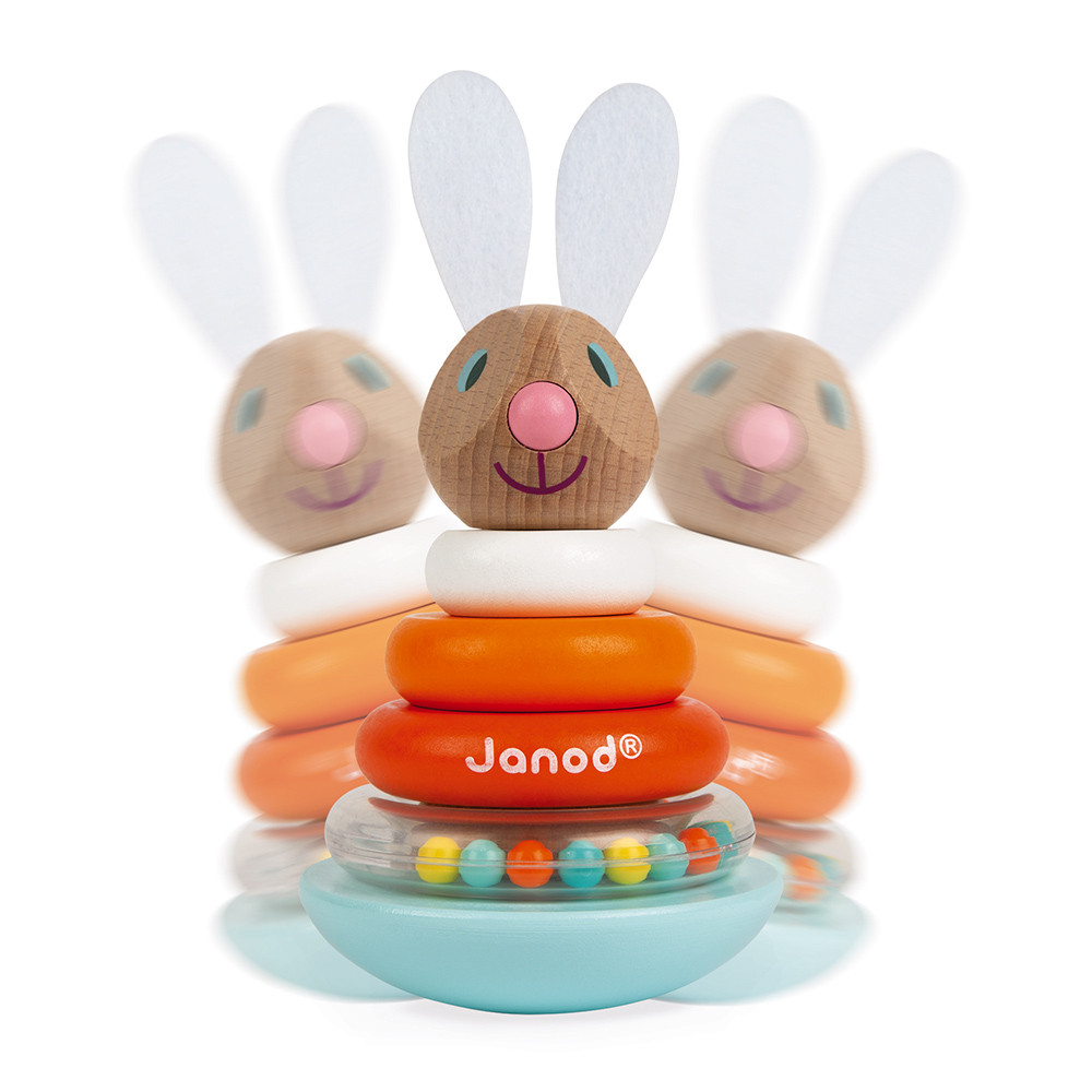 Ours Empilable Culbuto BamBam - Bois Massif, Jouet Éducatif Pour Enfants, 51460