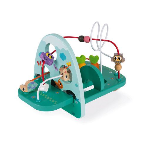 Looping lapin & cie en bois, boulier, éveil motricité bébé, manipulation, animaux, pour enfant à partir de 18 mois JANOD