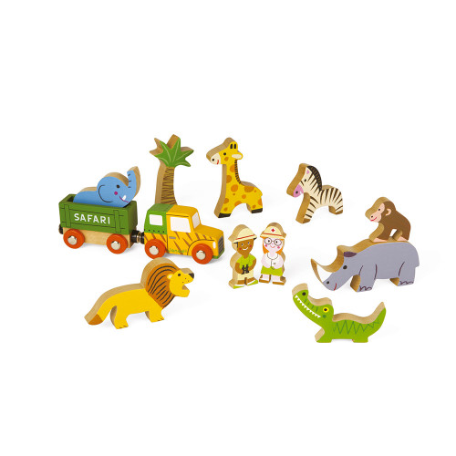 janod story express safari train set