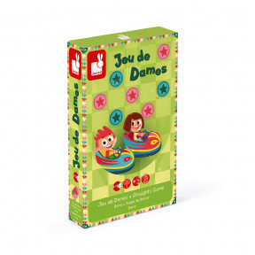 Jeu de dames carrousel (bois et carton)