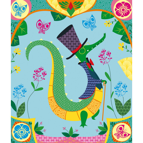 Motifs à Frotter et Tampons Jolis Animaux