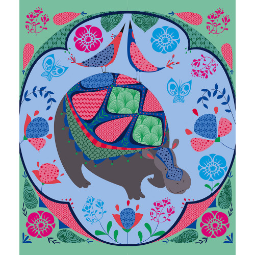 Motifs à Frotter et Tampons Jolis Animaux