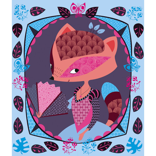 Motifs à Frotter et Tampons Jolis Animaux