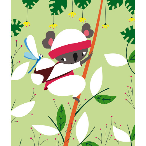 Motifs à Frotter et Tampons Jolis Animaux