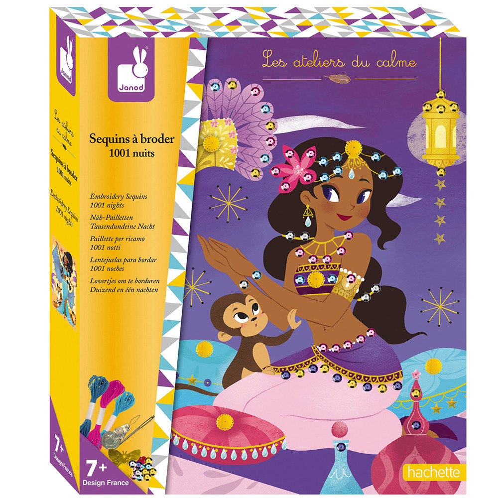 Embroidery Sequins 1001 Nights Sewing, Knitting & Lacing Janod J07823