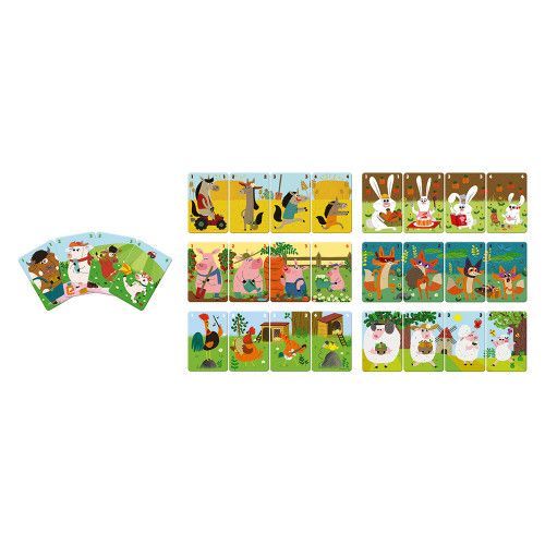 Gioco Di Carte Per Famiglie, Da 2 A 8 Giocatori, Dai 4 Anni, 55 Carte Illustrate, Multilingue, In Scatola, Per Bambini E Bambine