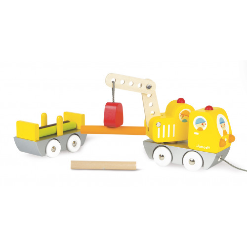 wooden crane truck