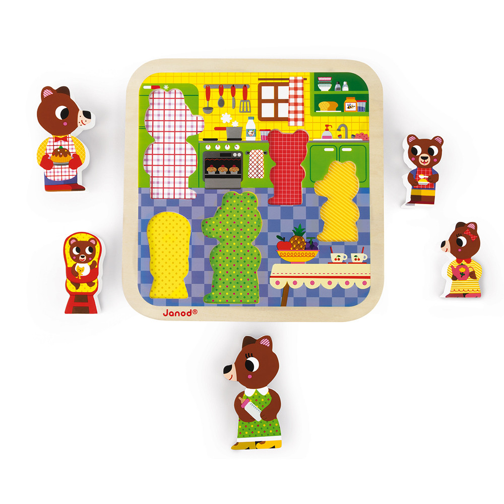 Chunky Puzzle Küche 5 Teile (Holz)