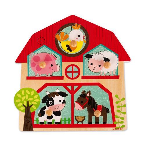 Puzzle musical Copains Ferme 5 pcs (bois)