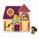 Puzzle musical Compagnons 5 pièces en bois, éveil sonore, animaux, motricité bébé, pour enfant à partir de 18 mois JANOD