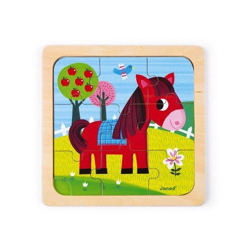 Puzzle Cheval Tornado 9 pcs (bois)