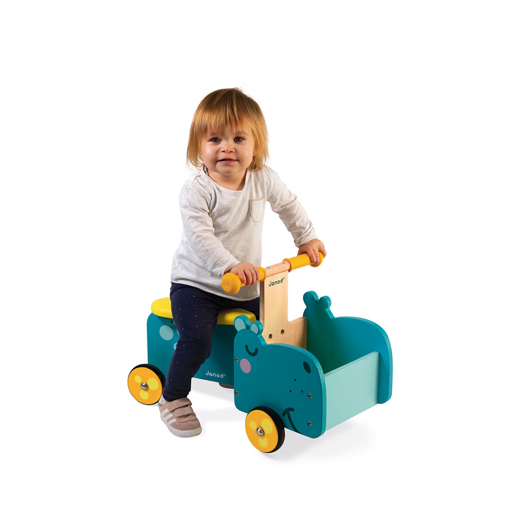 Hippopotamus RideOn (wood) Rockers, Rideons & Walkers Janod J08003