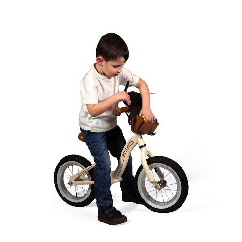Draisienne Bikloon Métal Vintage Beige, équilibre motricité, plein air extérieur, pour enfant dès 3 ans JANOD