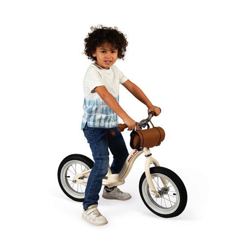 Draisienne Bikloon Métal Vintage Beige, équilibre motricité, plein air extérieur, pour enfant dès 3 ans JANOD