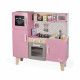 Maxi Cuisine Macaron en bois sonore lumineuse rose 15 accessoires enfant à partir de 3 ans