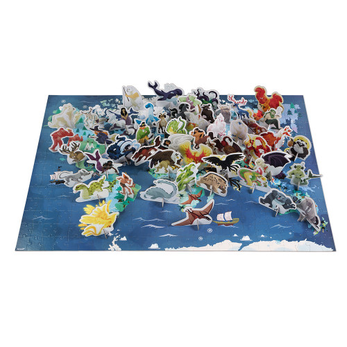Puzzle éducatif géant Mythes et Légendes 350 pièces, carton, figurines, pour enfant à partir de 7 ans JANOD