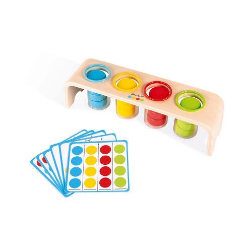 Le tri des couleurs - essentiel en bois, éducatif, éveil, logique, pour enfant à partir de 2 ans JANOD