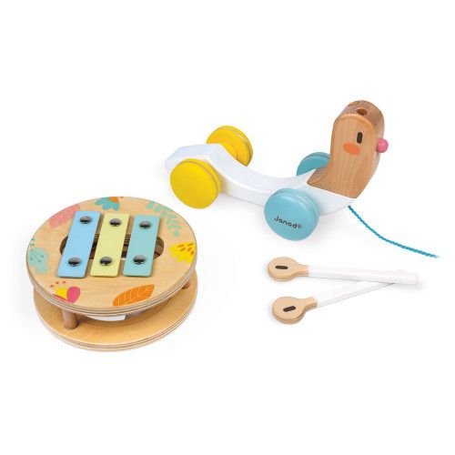 Xylophone bébé - Jouet musical à tirer pour enfant dès 18 mois Janod