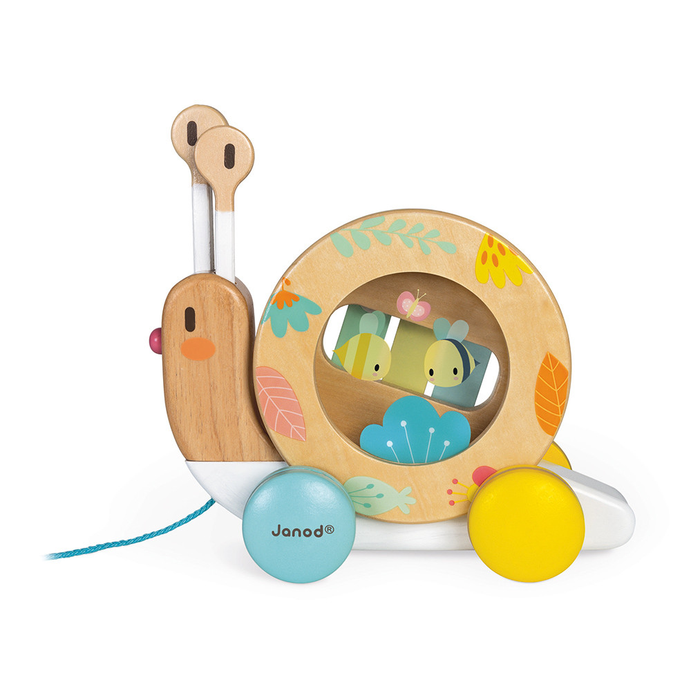 Pure PullAlong Snail Push & Pull toys Janod J05159