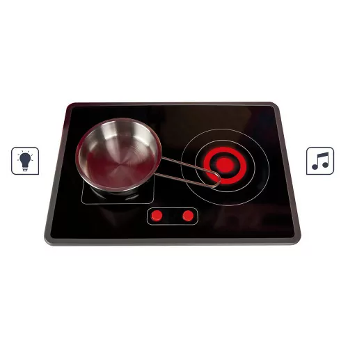 Cuisine double face Cooker Reverso en bois sonore et lumineuse design 8 accessoires pour enfant à partir de 3 ans