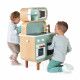 Cuisine double face Cooker Reverso en bois sonore et lumineuse design 8 accessoires pour enfant à partir de 3 ans