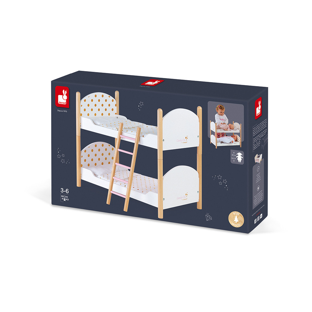 Candy Chic Dolls Bunk Beds Dolls Accessories & household Janod J05887