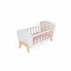 Lit Candy Chic pour poupon en bois rose blanc enfant à partir de 3 ans