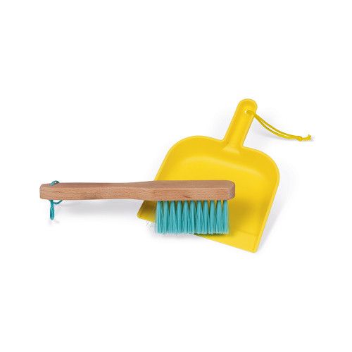 Set de ménage en bois, imitation nettoyage, 5 accessoires, enfant à partir de 3 ans JANOD