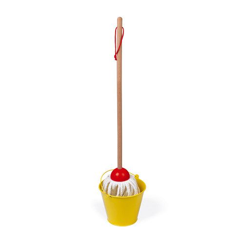 Set de ménage en bois, imitation nettoyage, 5 accessoires, enfant à partir de 3 ans JANOD