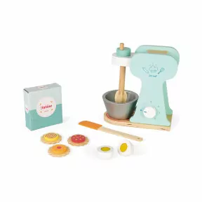 Toysters 6-piece Cooking & Baking Mixer Set Wooden Play Kitchen