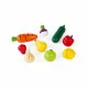 Maxi Set - Fruits et légumes à découper Green Market en bois 12 pièces pour enfant à partir de 3 ans