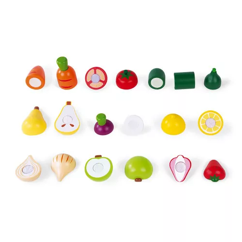 MULEVIP Jouets en Bois Fruits et Légumes,Jeux de Cuisine Enfants,Jeu  d'imitation Jeux,Fruit et Legumes Jeux Enfant, Enfants Jeu d'imitation Jeux  Legumes a Decouper Cadeau Enfant 3 4 5 6 Ans : 