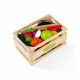 Maxi Set - Fruits et légumes à découper Green Market en bois 12 pièces pour enfant à partir de 3 ans