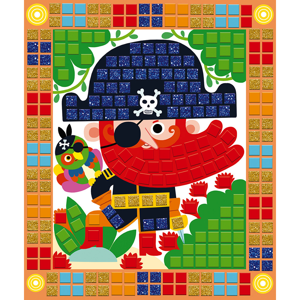 Kit Mosaïque Enfant Wishstar - 12 Autocollants Créatifs Pour Loisirs Manuels
