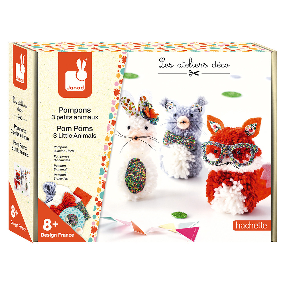Pom Poms 3 Little Animals