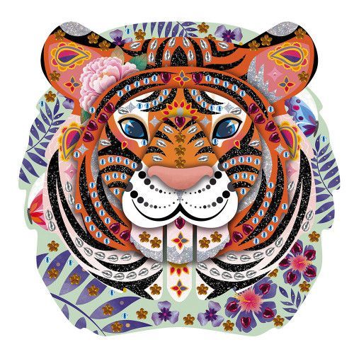 Kit Créatif - Strass et Paillettes Trophée Tigre