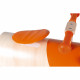 Porteur multidirectionnel Hamster en bois, orange, trotteur, éveil motricité, équilibre bébé, pour enfant dès 12 mois JANOD