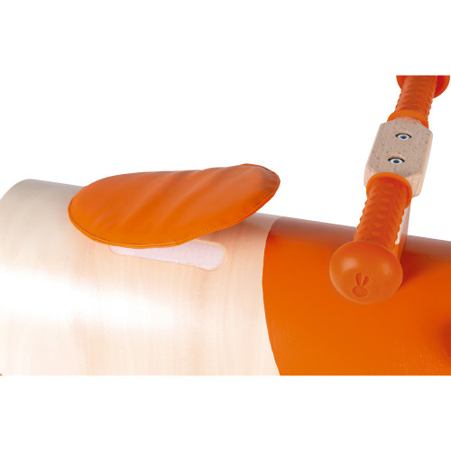 Porteur multidirectionnel Hamster en bois, orange, trotteur, éveil motricité, équilibre bébé, pour enfant dès 12 mois JANOD