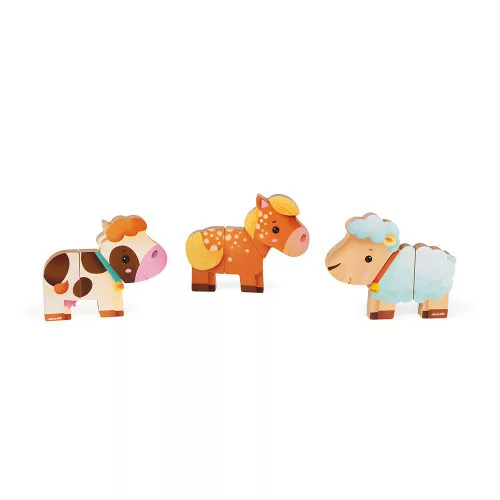 Funny Magnet - Ferme (bois)