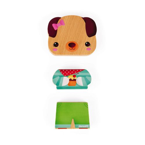 Funny Magnet - Animaux de compagnie (bois) : Jouets Magnétiques Janod -  J08059