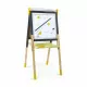 Tableau Réglable gris et jaune en bois 13 accessoires enfant à partir de 3 ans JANOD