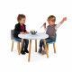 Table et 2 chaises Banquise en bois, meuble décoration, bureau chambre, dessin, animaux, pour enfant à partir de 3 ans JANOD