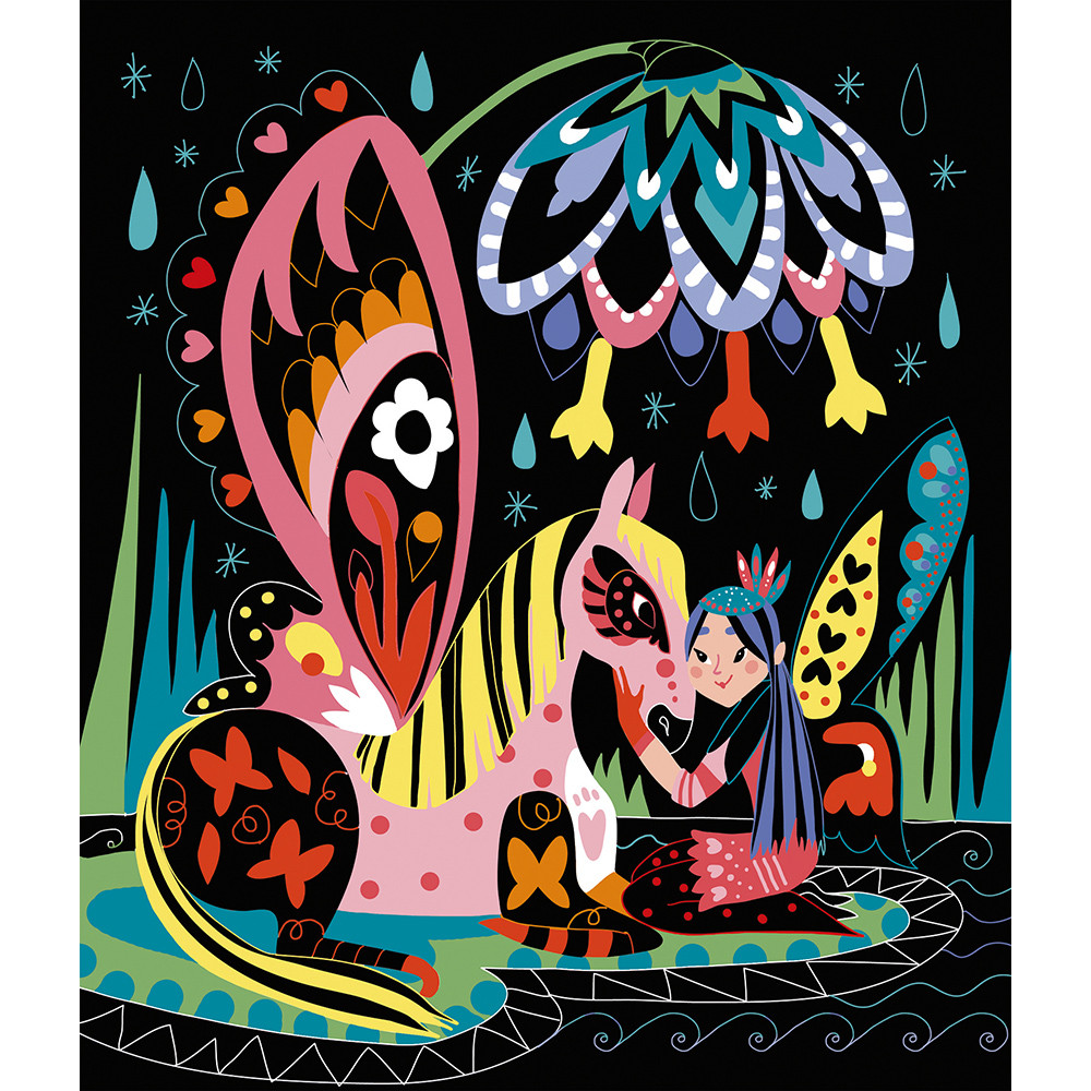 Scratch Art Horses and Unicorns Scratch Art Janod J07895