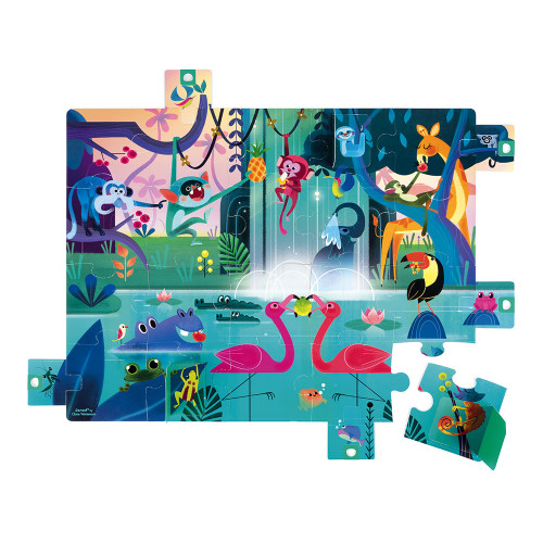 Puzzle Surprise Festin dans la Jungle 20 pcs