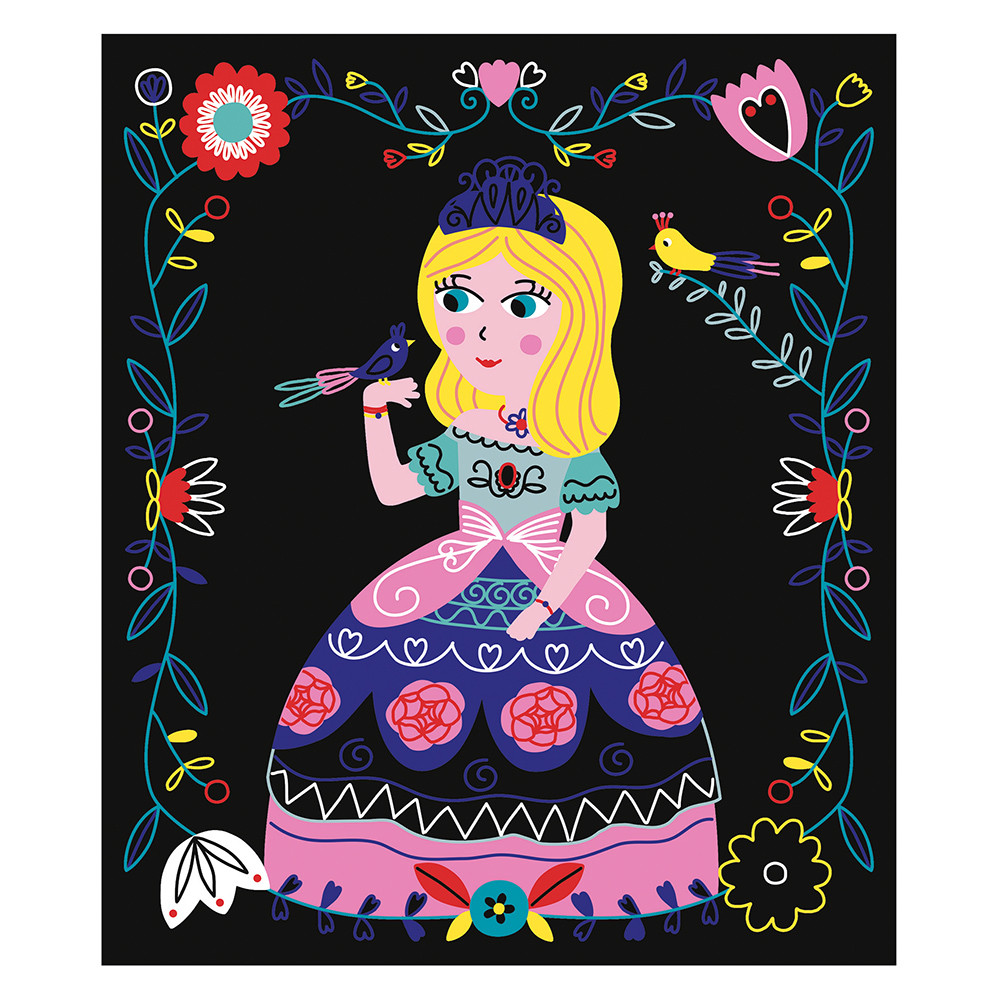 Scratch Art Princesses Scratch Art Janod J07893