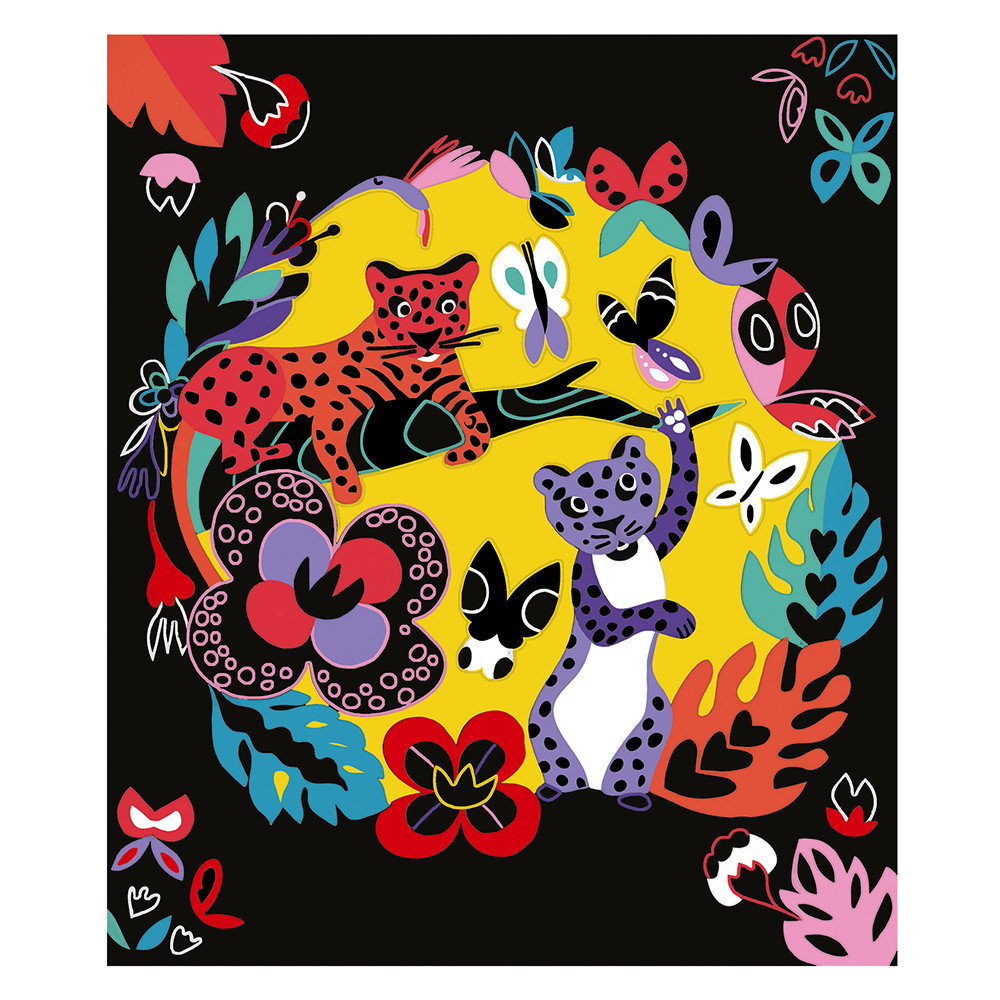 Janod - Boîte Multi-Activités Scratch Art - 8 Réalisations - Cartes à Gratter - Les Ateliers du Calme - Kit Loisir Créatif Enfant - Dextérité et Concentration - Dès 7 Ans, J07993