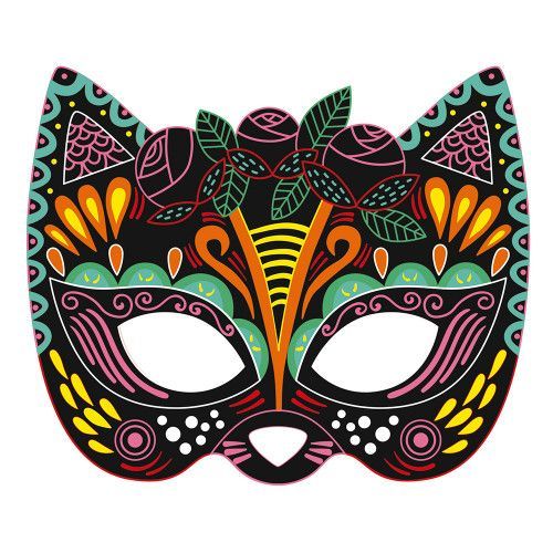 Arte Scratch Máscaras De Fiesta