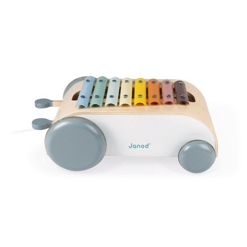 Xylophone rose pour enfants personnalisable en bois