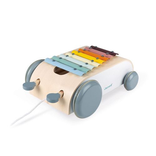 JOUET MUSICAL ENFANT XYLOPHONE BAMBOU 38 CM