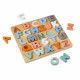 Puzzle Alphabet Sweet Cocoon en bois, design, lettres, éducatif, motricité, ardoise pour enfant à partir de 2 ans JANOD